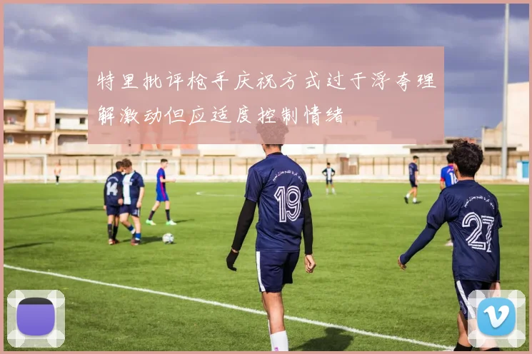 特里批评枪手庆祝方式过于浮夸理解激动但应适度控制情绪